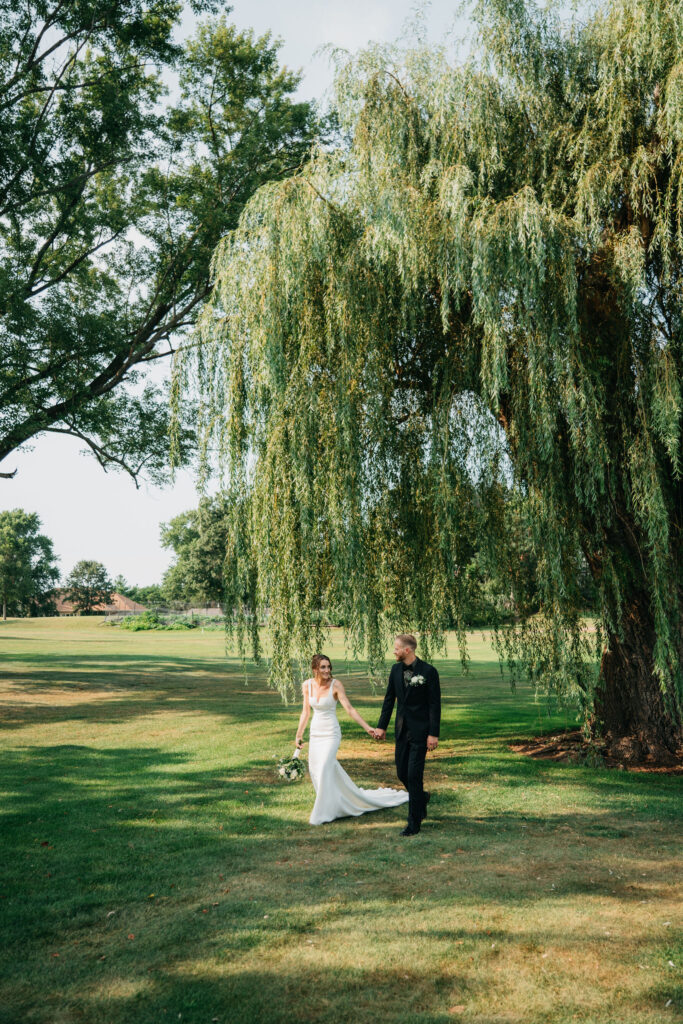 Bride and groom portrait in Milwaukee, WI.