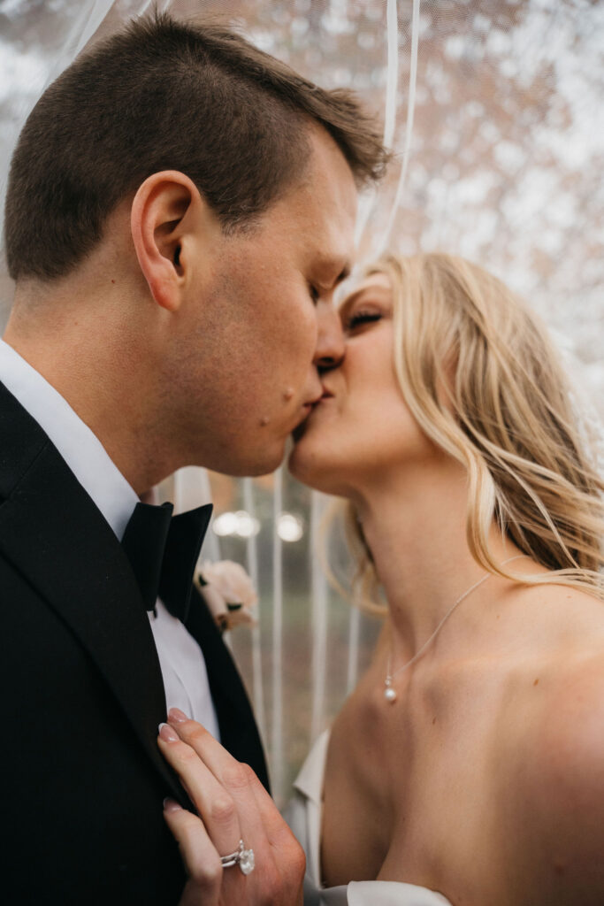 Romantic wedding couple photography in Wisconsin.