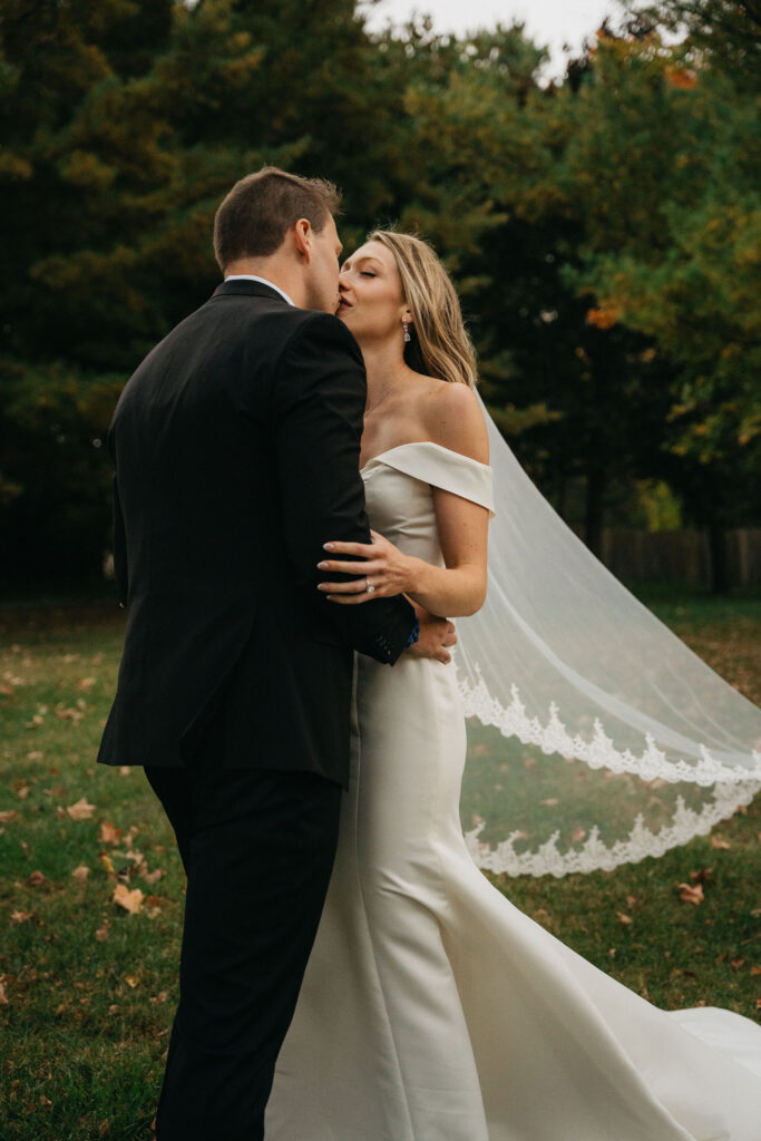 Romantic wedding couple photography in Wisconsin.