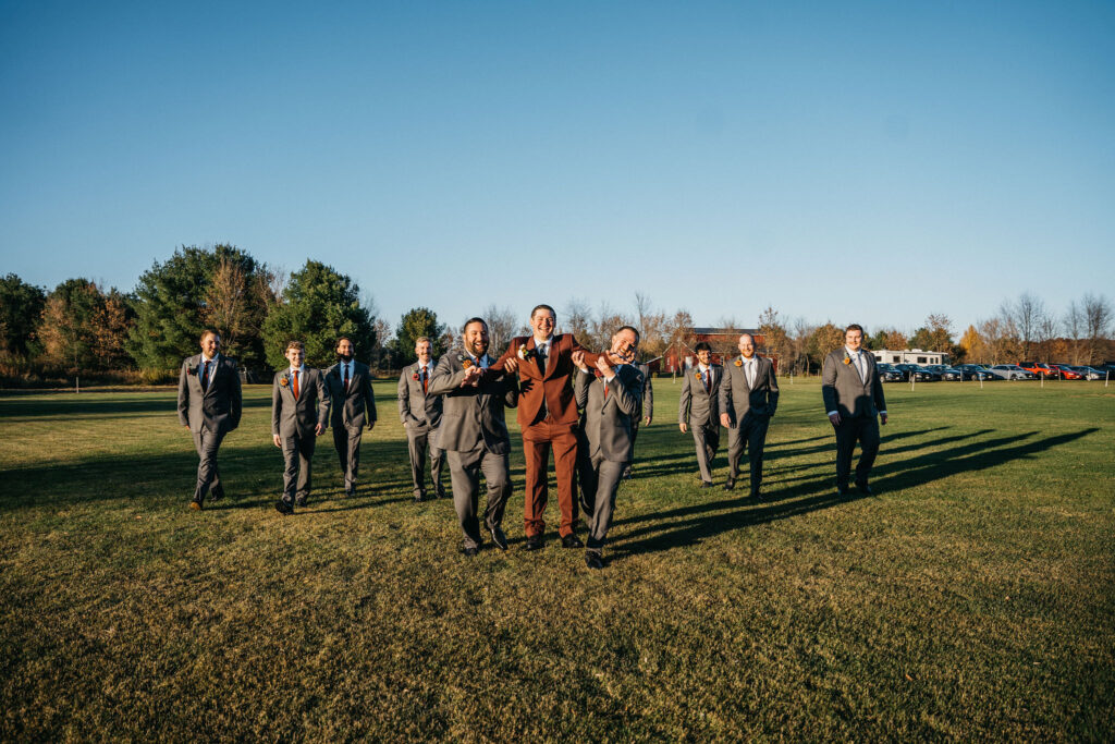 Fun groomsmen portrait