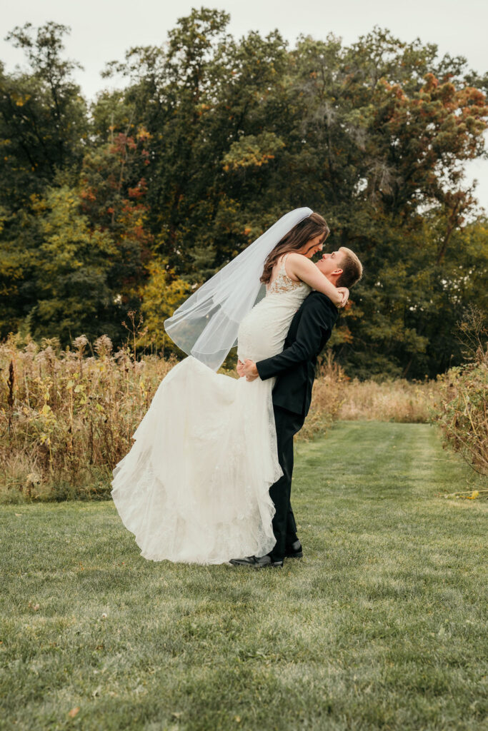 Bride and groom portrait