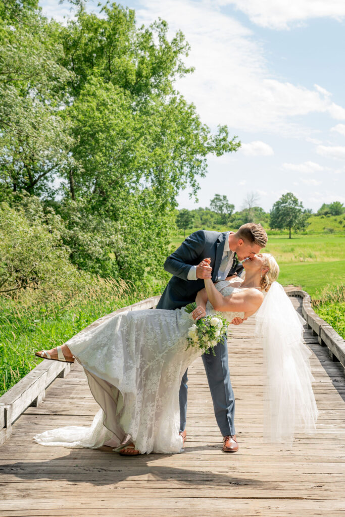 Bride and groom portrait