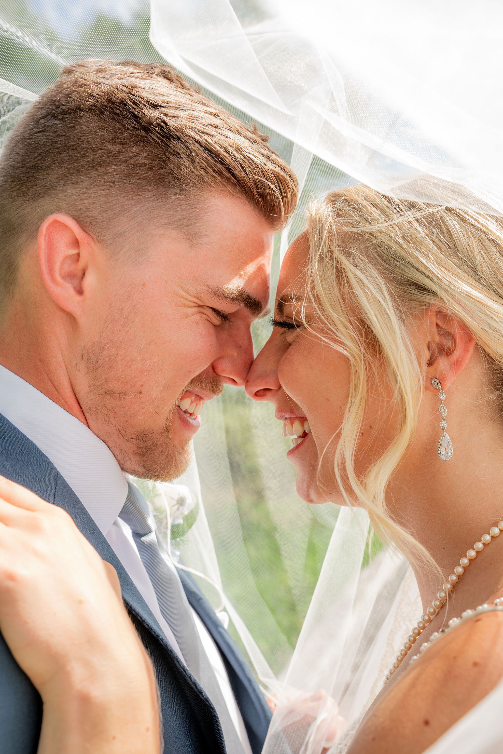 Bride and groom portrait