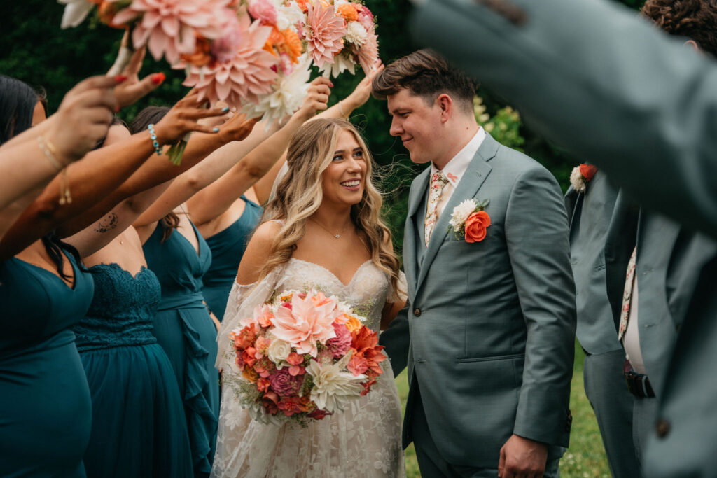 Candid wedding couple moment in Madison, WI.