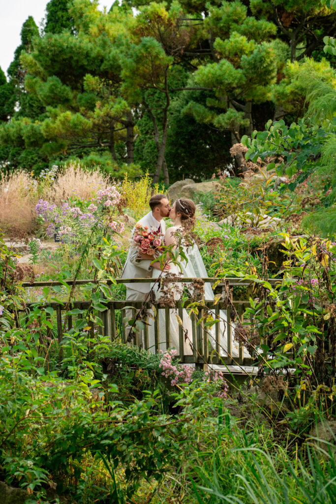 Romantic outdoor wedding in Madison, WI